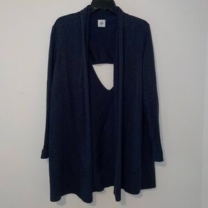 Cabi Victoria Open Front Cutout Back Cardigan Sweater Size Medium